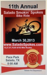 Smokin Spokes Bike Ride in Salado, TX