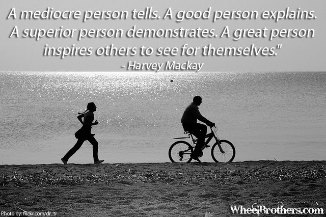 A mediocre person tells...