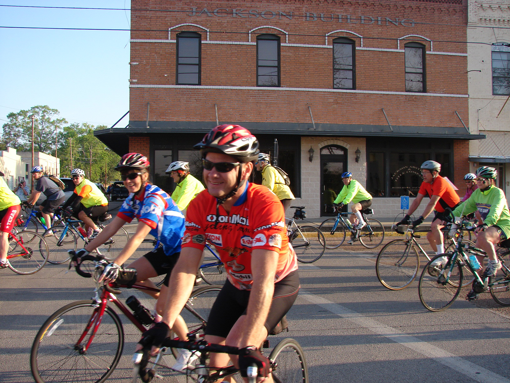 Dam to Dam riders from years past roll out in downtown Jasper.