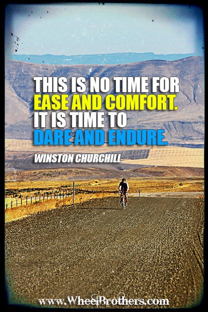 This is no time for ease and comfort...