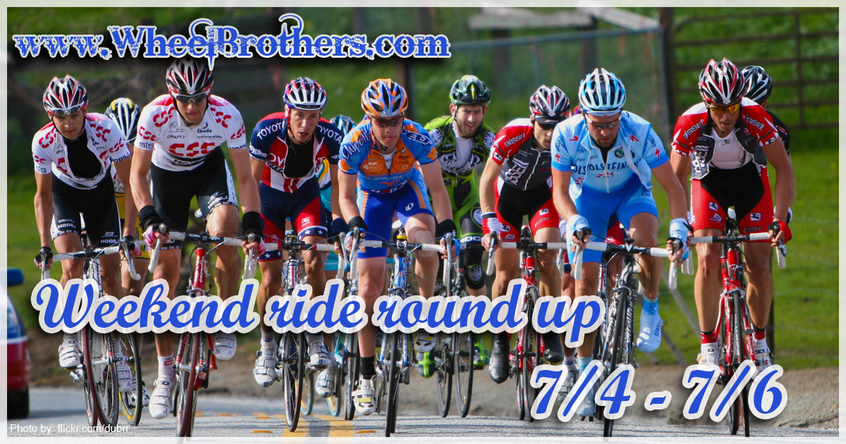 Weekend Ride Round Up 7/11-7/13