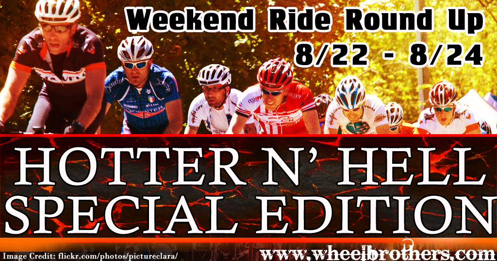 Weekend Ride Round Up 8/29 - 9/31 (Plus Labor Day)