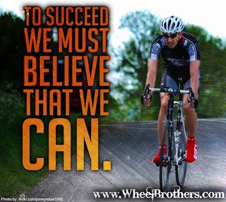To succeed we must belive that we can